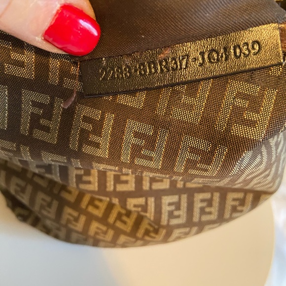 Fendi GUC Zucca Canvas Shoulder/Crossbody Bag w/Leather Trim - Picture 11 of 13